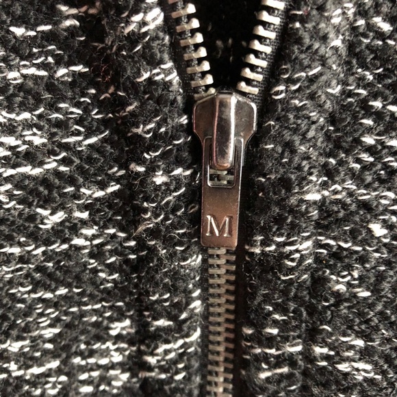 Maison Scotch Hoodie Size Small Black Heathered Lurex - Picture 9 of 11